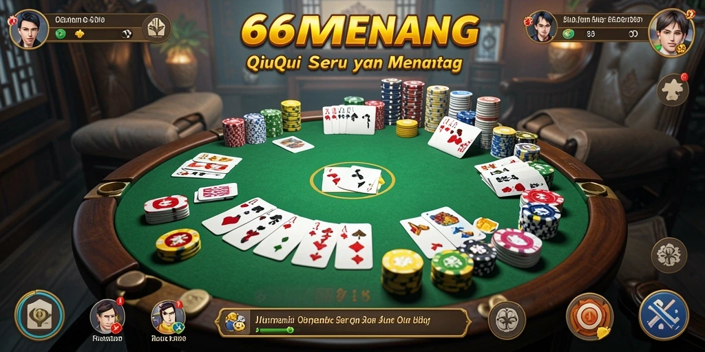 Screenshot utama gameplay QiuQiu 66MENANG yang seru.
