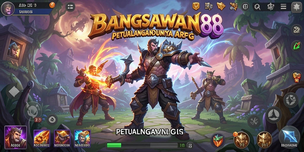 Gameplay seru dan dinamis dalam BANGSAWAN88 menunjukkan aksi pertarungan yang menarik.