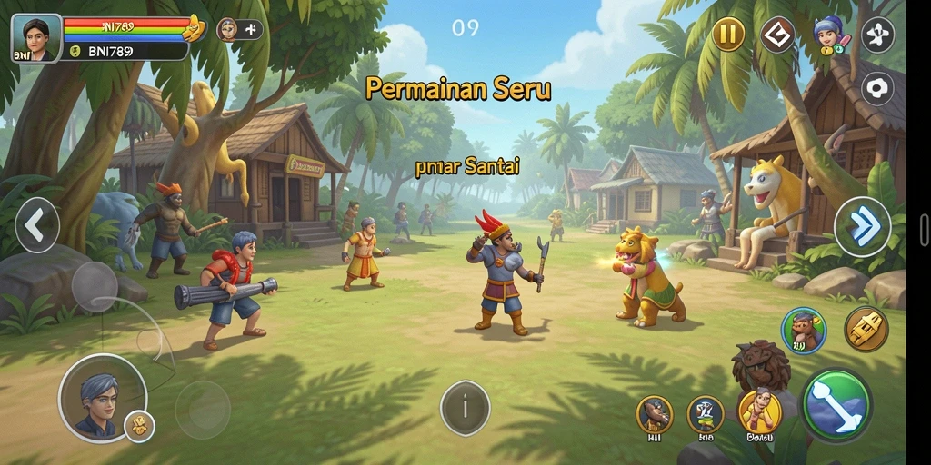 Tampilan gameplay seru dan interaktif dari BNI789.