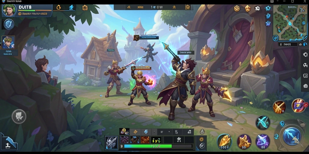 Gameplay seru dalam dunia fantasi MMORPG DUIT8.