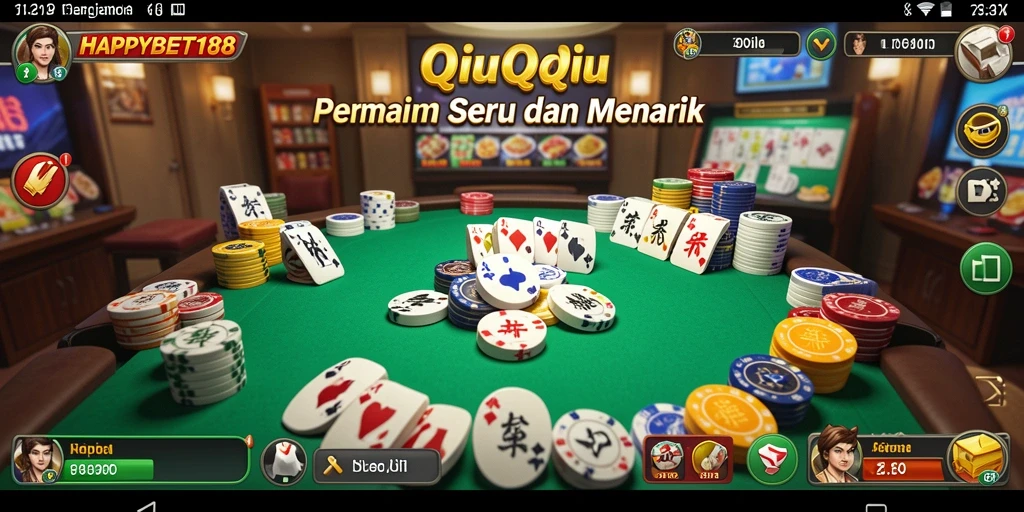 Tampilan gameplay QiuQiu yang seru dan mengasyikkan di HAPPYBET188.