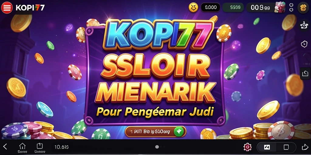 Tampilan gameplay KOPI77 yang menarik dan interaktif.