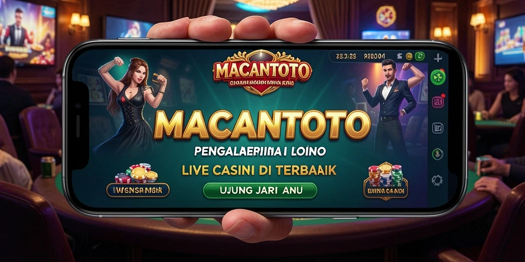 Tampilan gameplay Live Casino yang mendebarkan dan interaktif.