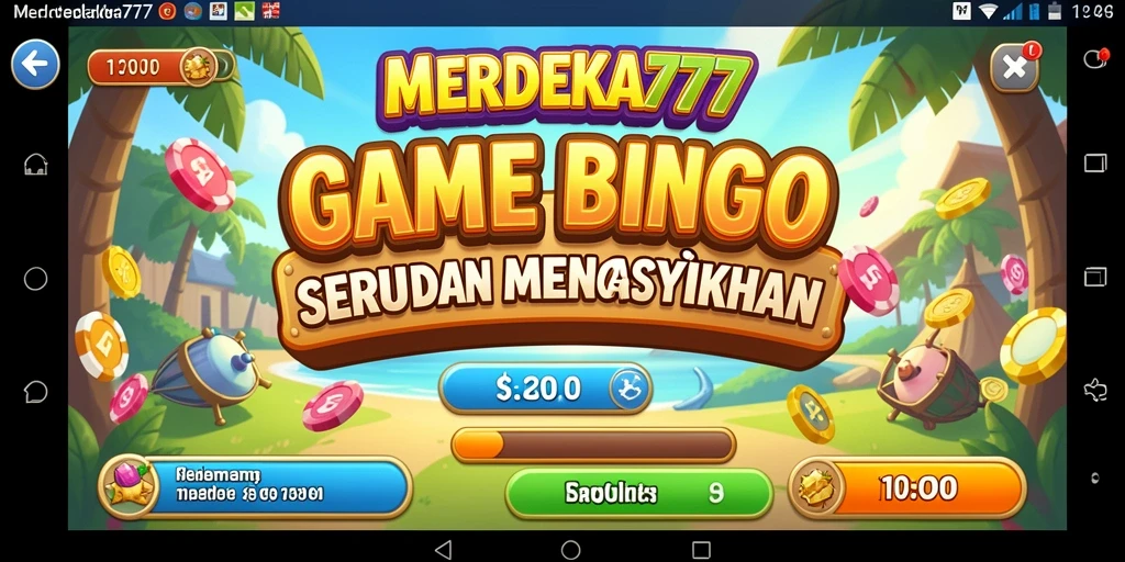 Tampilan menarik dari gameplay Bingo di MERDEKA777.