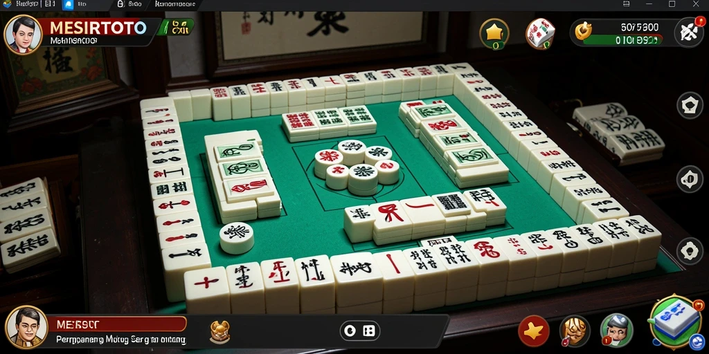 Tampilan menarik dari gameplay Mahjong di <strong>MESIRTOTO</strong>.