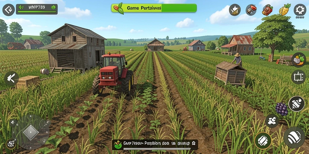 Screenshot <strong>MVP789</strong> menampilkan gameplay bertani yang menyenangkan dan interaktif.