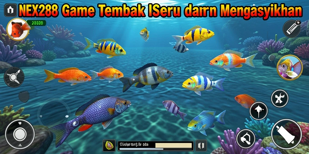 Tampilan gameplay menarik di NEX288 dengan suasana bawah laut.