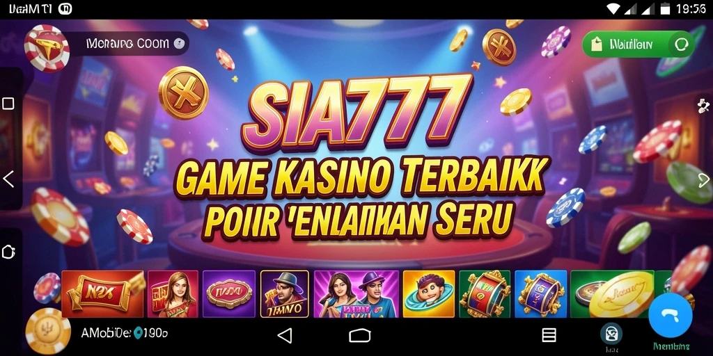 Tangkapan layar gameplay <strong>SIA777</strong> menampilkan suasana kasino yang seru.